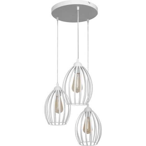 Helam DALI Plafonnier Suspendu Cluster Blanc 38cm