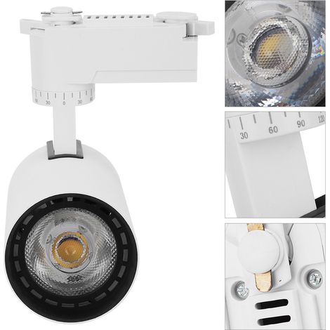 Spot LED Réglable 20W 400K - Éclairage Piste Mural 220V - Pour Exposition Et Commerce - Lot De 1 (1/5)