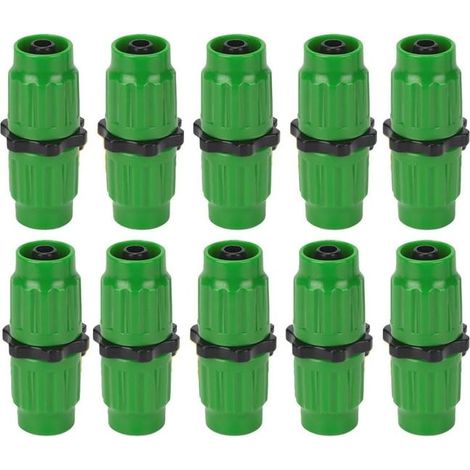(10 pièces) Kit de réparation de tuyau d'arrosage extensible, connecteurs pour tuyau d'arrosage extensible femelle mâle kit de réparation (1/5)