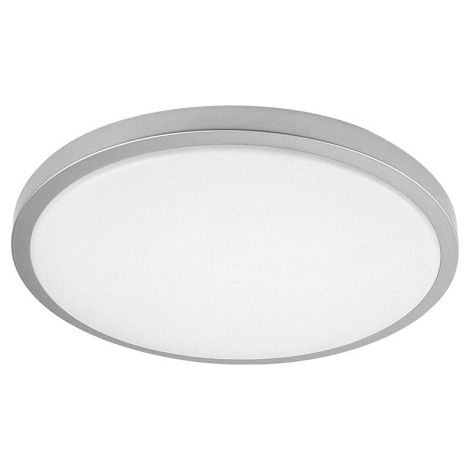 Plafón Kirat 60 W blanco/plata 5880 lm 49x49x8 cm mando regulable