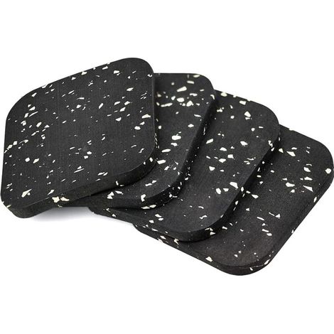 pezzi di cuscinetti antiscivolo in gomma 100x100x10mm Cuscinetti antiscivolo in gomma per mobili, letto, lavatrice e asciugatrice -Crezuo