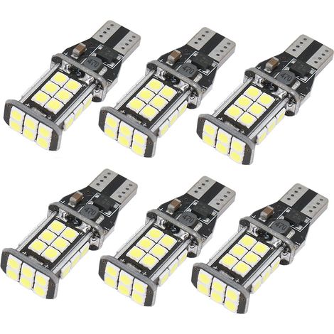 Bombilla LED de luz de marcha atrás 921 912 extremadamente brillante, paquete de 6, 1100 lúmenes, sin errores Canbus, base T15 906 W16W, 21 piezas, chipset 3020PX, solo luz de marcha atrás, blanco xen (1/5)