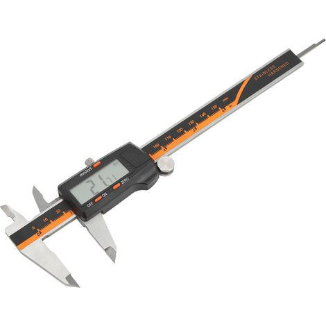 Pied à coulisse numérique 0 à 150 mm, outil de mesure fractionnaire électronique avec écran LCD (1/5)