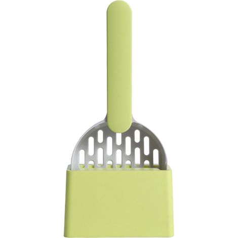 Pelle à litière pour chat, grande taille, ABS, Portable, Durable, tamis pour chat, pour la maison, gris et vert (1/5)
