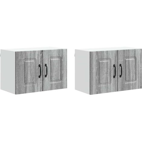 Maison Exclusive - Pannello lavastoviglie Kalmar 2 pcs Grigio Sonoma