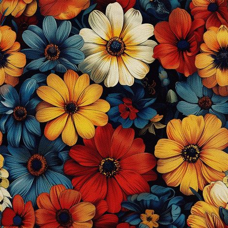 Tela decorativa para exteriores Oxford - Motiv Blumen I DX5312 (1/5)