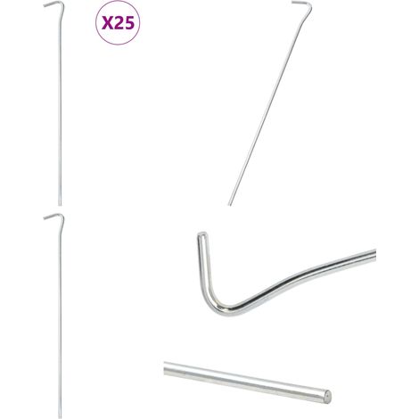 Zeltheringe 25 Stk. 30 cm Ø7 mm Verzinkter Stahl - Campingausrüstung - Zeltheringe - Zelt Zubehör - Outdoor Ausrüstung - Gartenbedarf - Home & Living (1/5)