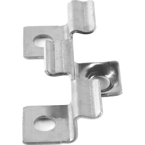 Clips de fixation pour terrasse composite, fixation pour planche, plaque décorative composite, fixation dissimulée en métal avec vis pour quille en bois (1/4)