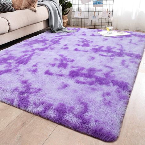 Weiche, zottelige Teppiche für Schlafzimmer, weiche Teppiche für Wohnzimmer, Kinderteppiche, Mädchenteppiche, Kinderteppiche, Heimdeko-Teppiche, 1,2 x 1,6 m, Grau