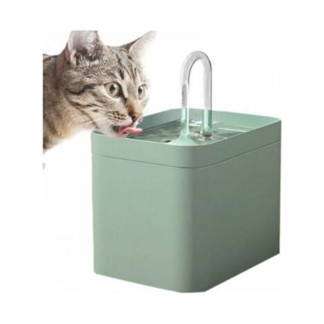 Fontaine À Eau pour Chat, Ultra Silencieuse 1.5 L Fontaine A Eau Chat sans Fil, Chat Fontaine d'eau pour Animaux De Compagnie avec Filtre pour Chats Oiseaux Chiens