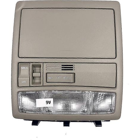 63650-33221 Ensemble plafonnier de lecture pour Land Cruiser 2007-2011, avec interrupteur pour toit ouvrant et étui à lunettes. (1/5)
