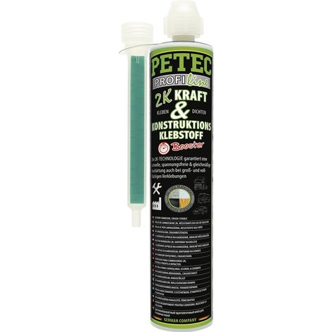 PETEC 2K-Kraft-/Konstruktionsklebstoff 250 mlschwarz Kartusche