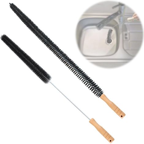 Lot de 2 Brosses pour Radiateur, Nettoyage de Salle de Bain, Lavable, Pointue pour Poussière (1/4)