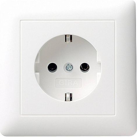 GIRA Frutto Presa schuko System 55, Standard 55, E2, Event, Event Chiara, Event Opaca, Esprit, ClassiX Bianco puro, Opa (1/2)