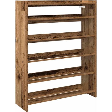 Maison Exclusive - Étagère à chaussures vieux bois 80x25x100 cm bois d'ingénierie