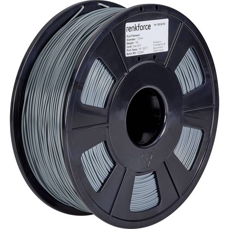 Renkforce RF-4511192 Filamento per stampante 3D PLA Pro 1.75 mm 1000 g Grigio 1 pz.