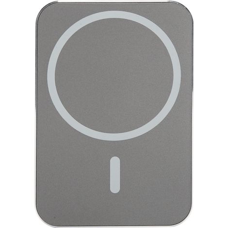 Chargeur sans fil magnétique carré 15 W pour voiture, support de téléphone portable, charge rapide, gris (1/5)