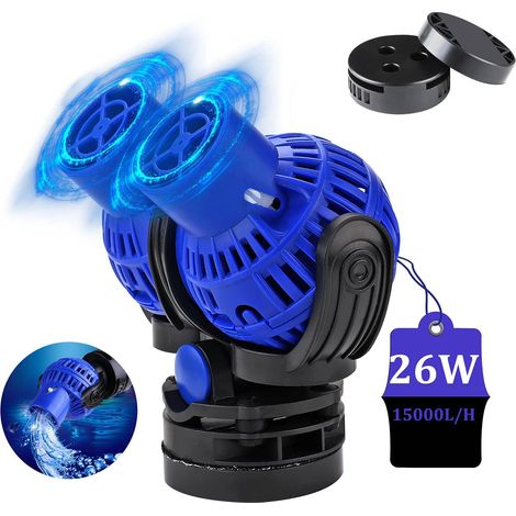 1 Pompe De Brassage 15000L/H 26W Pour Aquarium Eau Douce Et Salée 150cm