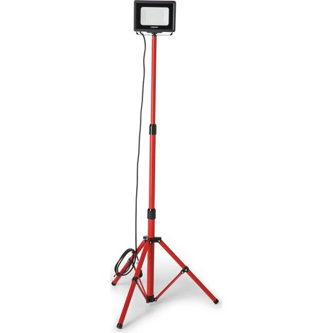 Foco de trabajo LED SMD IP65 50W negro 4000K con trípode y cable de 3m WAINGRO + TRÍPODE VELAMP (1/2)