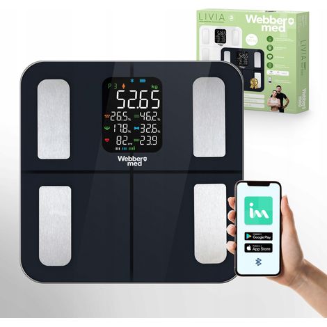 Analytische Badezimmerwaage mit 16 Parametern, kompatibel mit Apple Health, Google Fit und IF1320C (1/4)