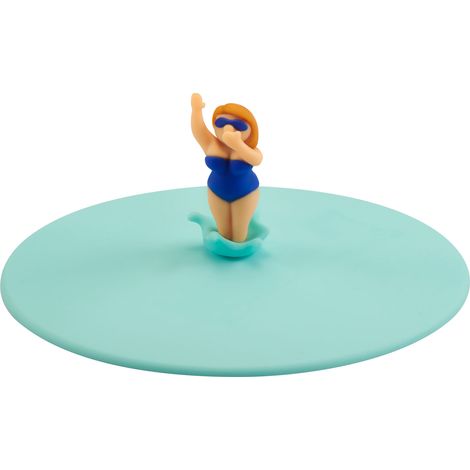 Couvercle en silicone Lurch My Lid, motif plage, Elena Elegant, diamètre 10,5 cm, turquoise (1/5)