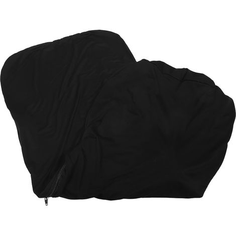 Housse de chaise bureau élastique noire pour dossier haut