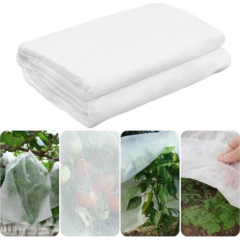 Toile de Jardin, Tissu Non tissé, Toile horticole, 2 x10M Couverture végétale pour protéger Le Jardin, Couverture végétale pour Jardin Protégez Les Fruits et Les Fleurs du Gel Hivernal (1/5)
