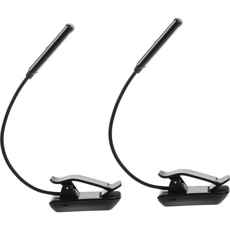 OSALADI Lampe de Lecture Rechargeable LED Noire en Plastique (1/5)