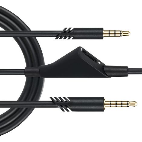 Câble audio de 2 mètres pour casque gaming Astro A10 A40 A30, volume réglable, extension stéréo 3D (1/5)