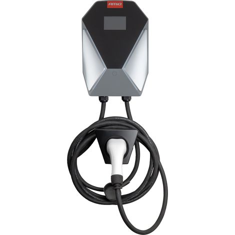 Wandmontierte Ladestation für Elektroautos, EV-Wallbox, dreiphasig, 11 kW, 16 A, 400 V, amio-04842 (1/5)