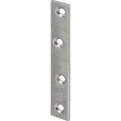 Piastra di collegamento lunghezza 100 mm larghezza 15 mm spessore 2 mm acciaio inox VORMANN