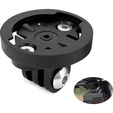 support Caméra Gopro pour Garmin - Adaptateur universel Combo - Compatible avec Garmin Edge - Espacement des trous : 22 mm - Support de caméra et de vélo (connexion (1/5)