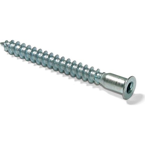 Emuca Tornillos autorroscantes de cabeza plana plateados 50 mm