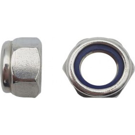Écrou indesserrable DIN 985 inox A2 - 6 mm - BIVI (1/2)
