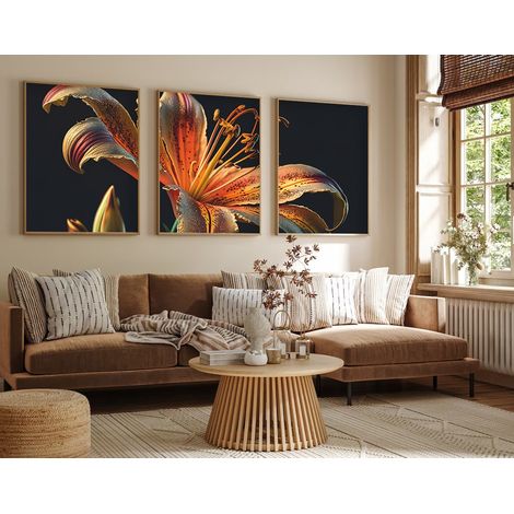 Quadro da parete in MDF con cornice Painting Multicolore (1/2)