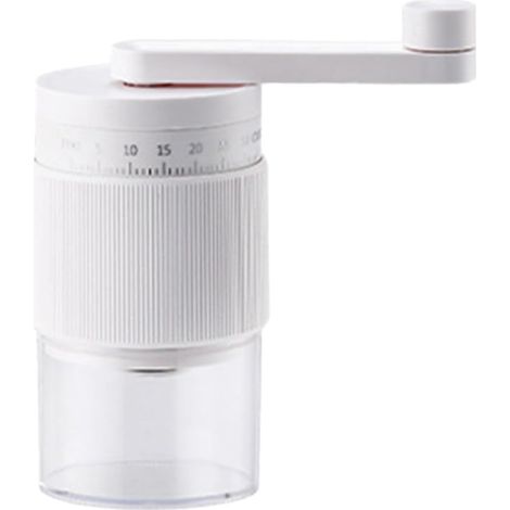 Moulin à café manuel en céramique 35 réglages Noir (Blanc) Noyau en céramique, mouture uniforme, 35 réglages externes, saveur constante, essentiel pour le brassage maison (1/5)