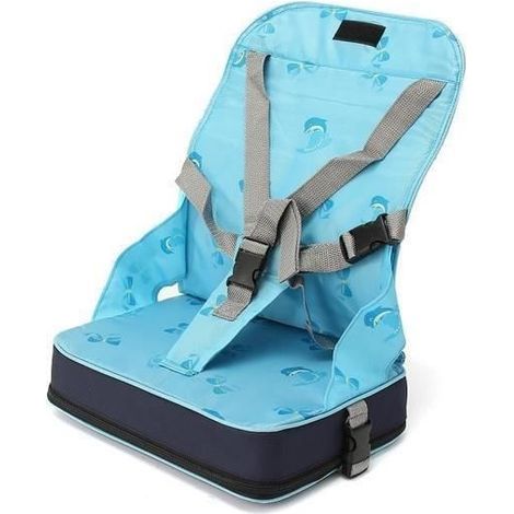 Réhausseur Siège de Table Bébé - Pliable, Léger, Harnais 5-Points (1/4)