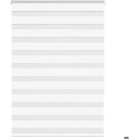 4014754 Store zèbre blanc 95x150 cm largeur du tissu 90,9 cm polyester (1/5)