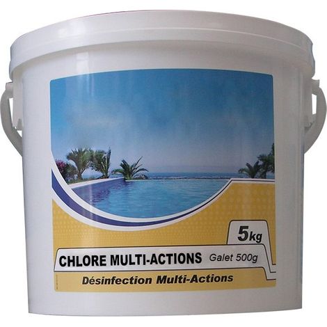 Cloro lento multifunción 500g 5kg guijarro - CHLORE MULTI-ACTIONS 500 - Nmp -