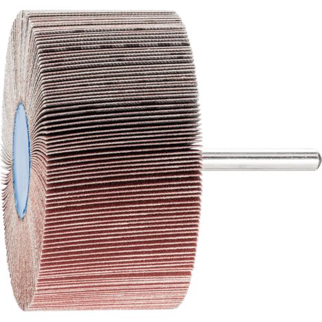 PFERD TOOLS Korund Fächerschleifer F Ø 80x40mm Schaft-Ø 6 mm A240 für Feinschliff und Finish 10 Stk (1/4)