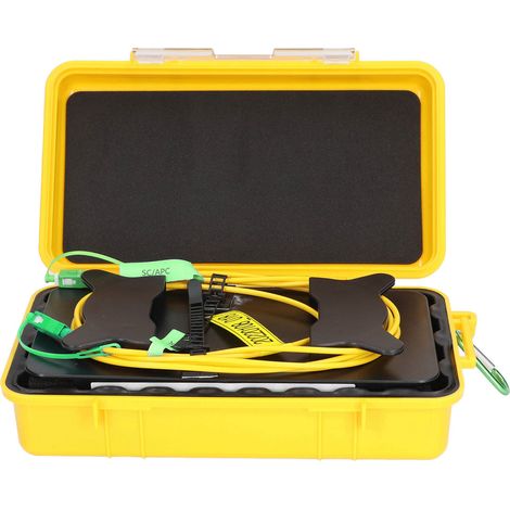 1000-m-OTDR-Startkabel-Set, Glasfaser-Testgerät, Totzoneneliminator, SM SC/APC zu SC/APC (1/5)