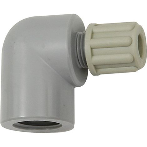 Riegler Winkel-Aufschraubverschraubung G 1/4 i., für Schlauch 4/6 mm, PA (1/3)