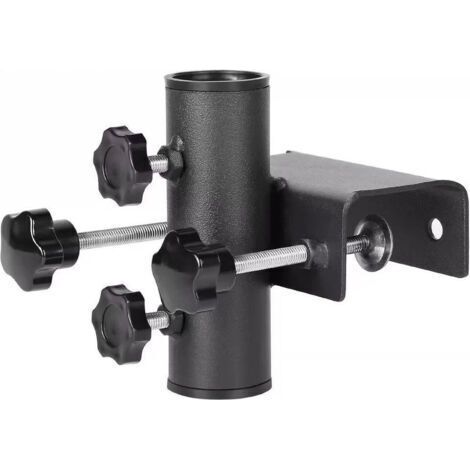 BUNTHAUS Support pour Parasol Balcon, Porte Parapluie pour Extérieur, Porte Parasol en Métal  Fixation Attache Parasol pour Balcon, Terrasse et Extérieur