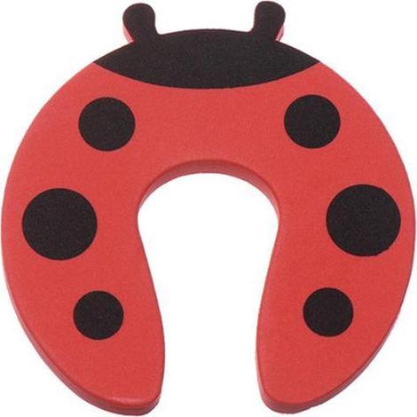 Filiyano-Butée de porte coccinelle - Lot de 2 - Butée de porte pour bébé - Sécurité bébé et enfant - Protection de porte - Bloque la porte (1/5)
