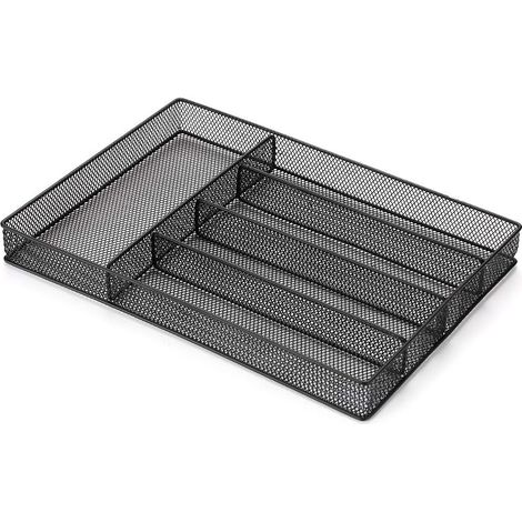 Range-Couverts en Acier Inoxydable, bac de Couverts de Cuisine, Panier de Rangement pour Vaisselle pour Baguettes, Couteaux, Fourchettes et Cuillères ect (1/5)