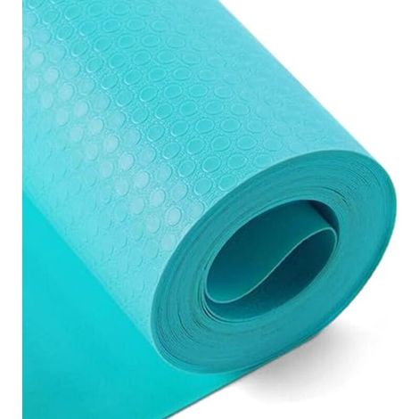 Drawer mat, non-slip, 30 x 500 cm, waterproof and oil-resistant, for kitchen cabinets, refrigerator, blue (1/5)