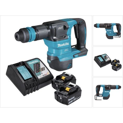 Makita DHK 180 RF Akku Meißelhammer 18 V 3,1 J SDS Plus Brushless + 2x Akku 3,0 Ah + Ladegerät