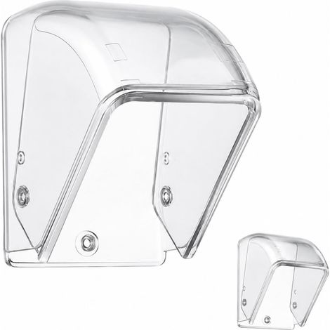 Cubierta transparente impermeable para botón de timbre  Cubierta protectora impermeable universal para exteriores para botón de timbre inalámbrico (9,1 x 6,4 x 6,4 cm) (1/5)