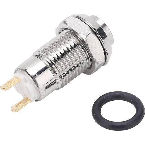 Interrupteur à bouton-poussoir momentané étanche 8 mm en acier inoxydable, interrupteur de démarrage 3 V (1/5)
