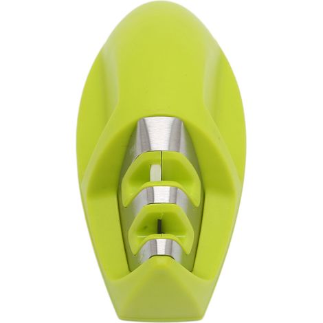 Affûteur de couteaux miniature type souris, 2 étapes, base antidérapante, en acier tungstène avec poignée en caoutchouc pour la cuisine (1/5)